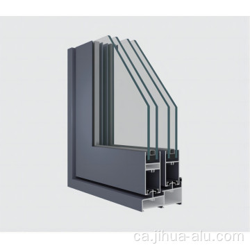 Porta corredissa de vidre d&#39;alumini personalitzat per a projectes residencials